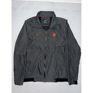 Team Issued Syracuse Warm Up Full Zip Jacket Nike Gray Mens M RARE‎